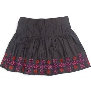 American Eagle Outfitters Gray and Pink embroidered Mini Skirt in Women’s Small.